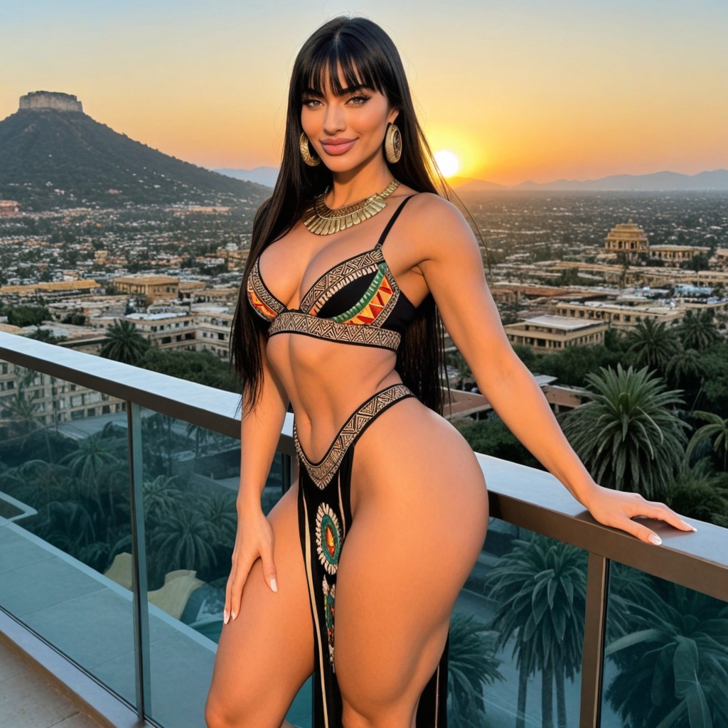 Highly Detailed Face, Fit Body, Bangs AI Porn