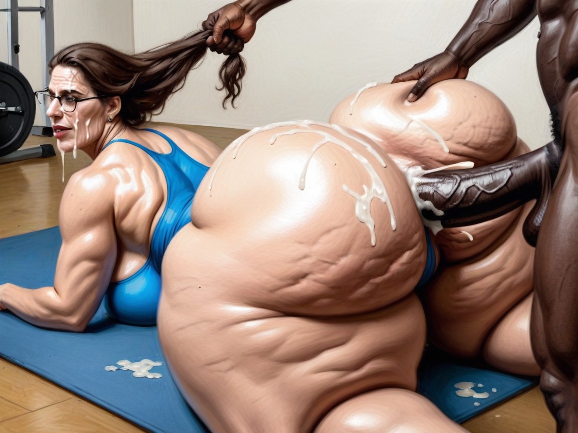 Face, Massive Ass, Arched Back AI Porn