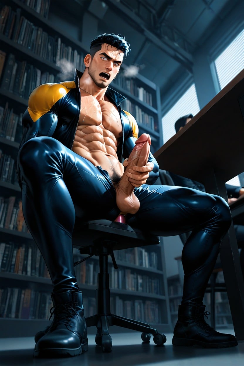 V Shape Abs, Second Guy Touch His Penis, Cuerpo Completo Porno gay IA