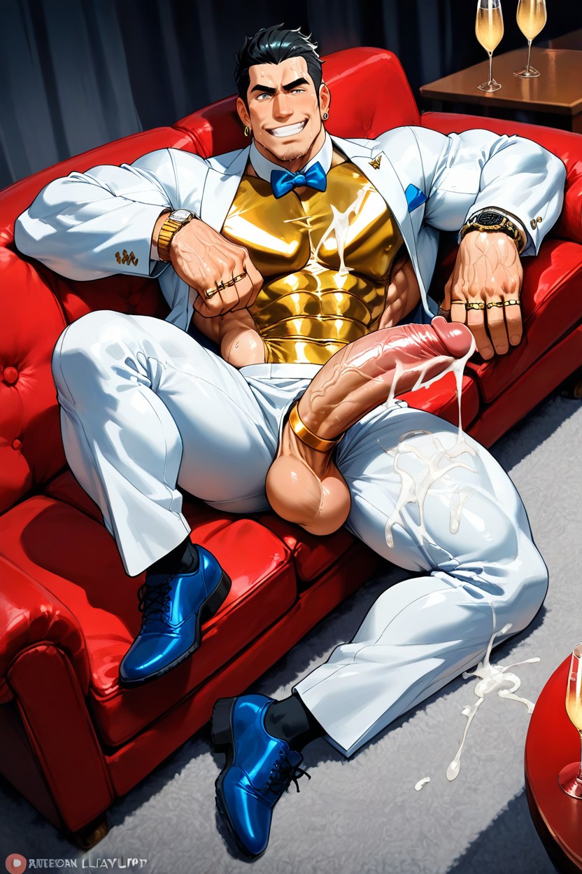 Dynamic Angleimpossibly Long Hyper Penis, Muscular Athletic Body, Cock Ring Porno gay IA