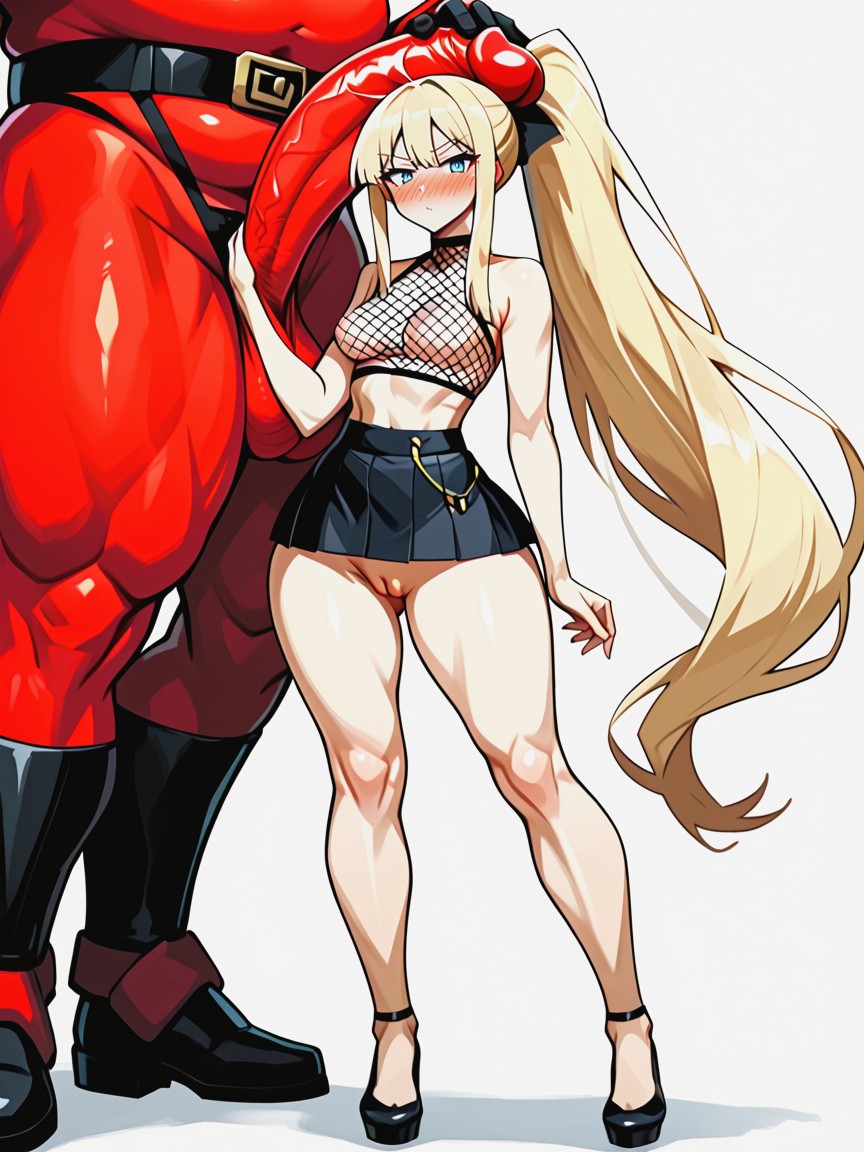 Super Gigantic Being, Hips Wider Than Shoulders, Wider AI Porn