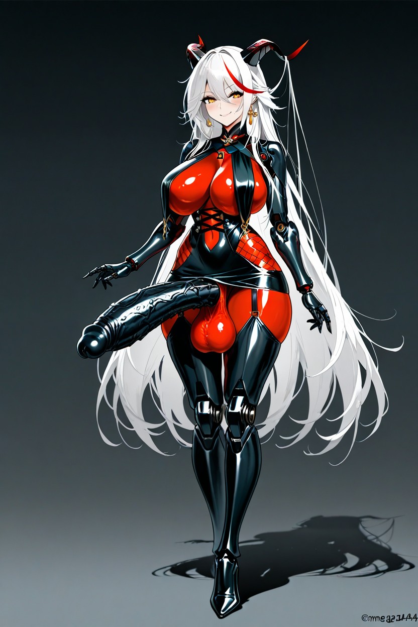 Cyborg, Pony Cock, Beautiful Flaccid Robotic Penis Hentai AI Porn