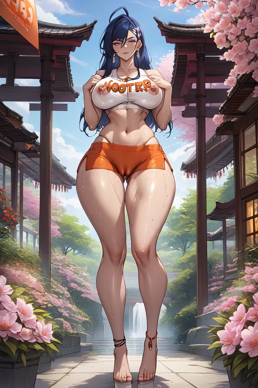 Anklets, Sweaty, Sakura Garden Hentai AI Porn