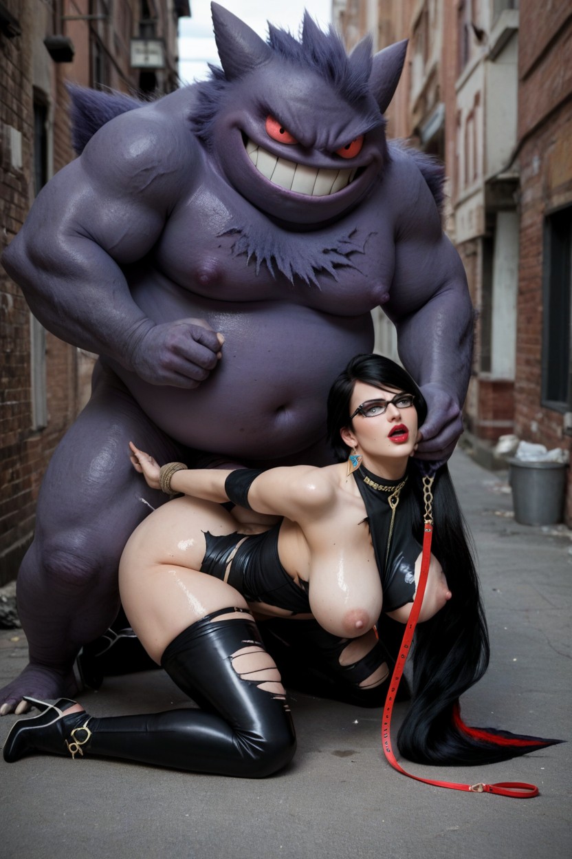 Disney Art Style, Monster Gengar Cock, Eyes AI Porn