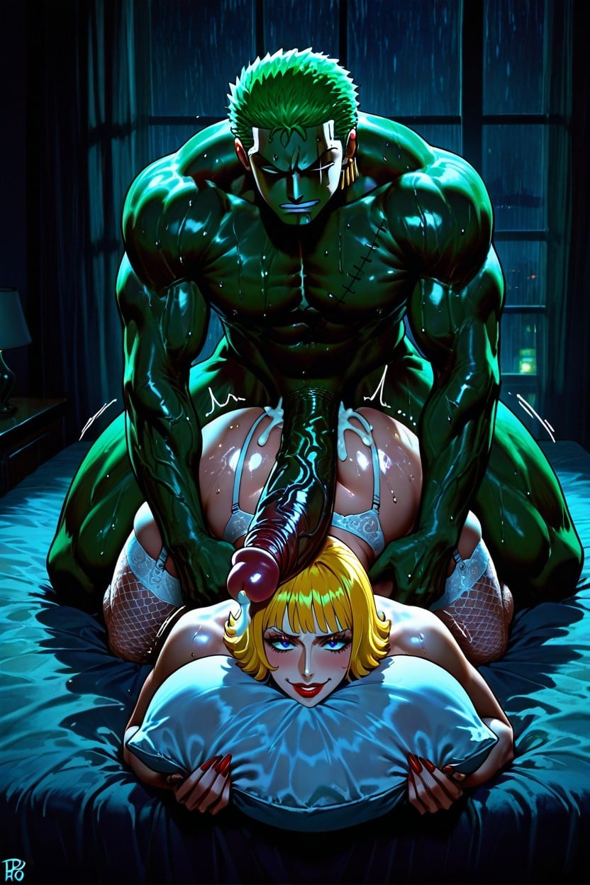 18+, Looking Each Other, Red Lipstick Hentai AI Porn
