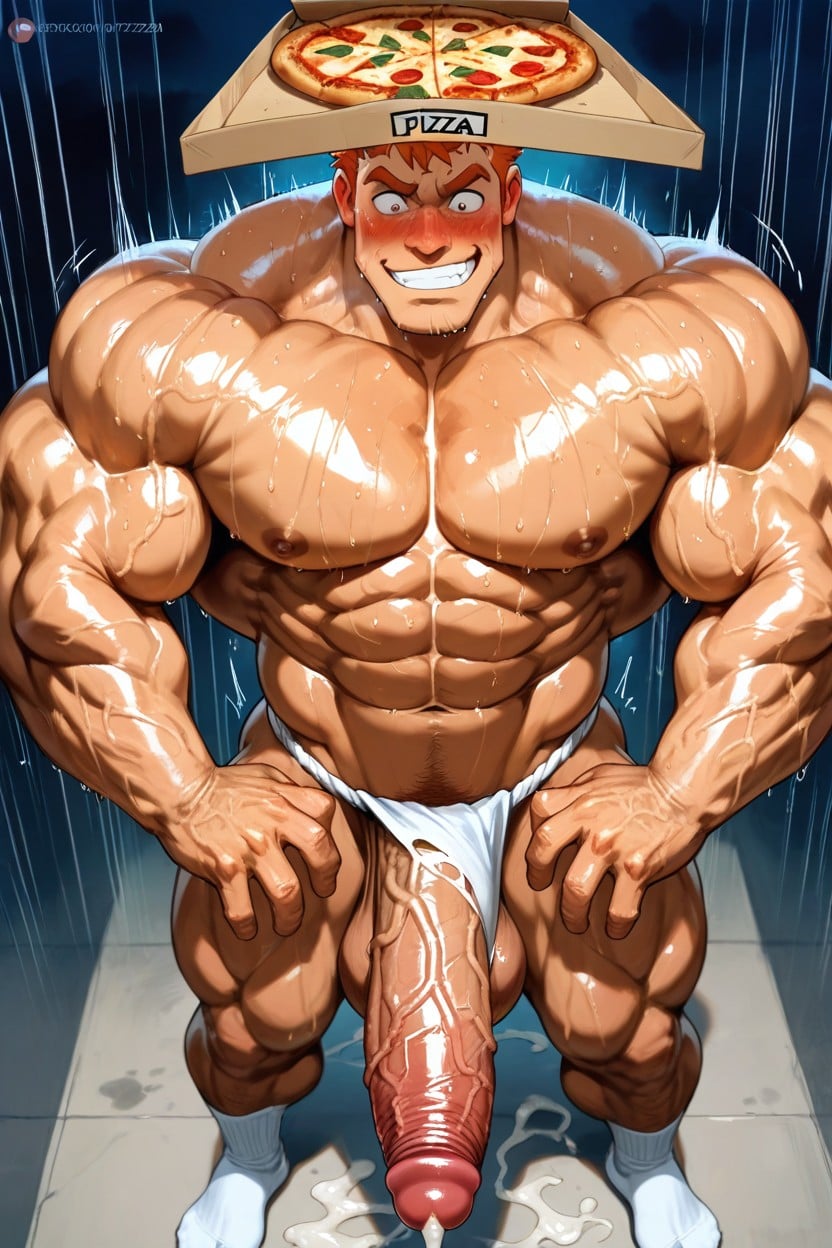 18+, Exposed Abs, Oiled Skin Porno gay IA