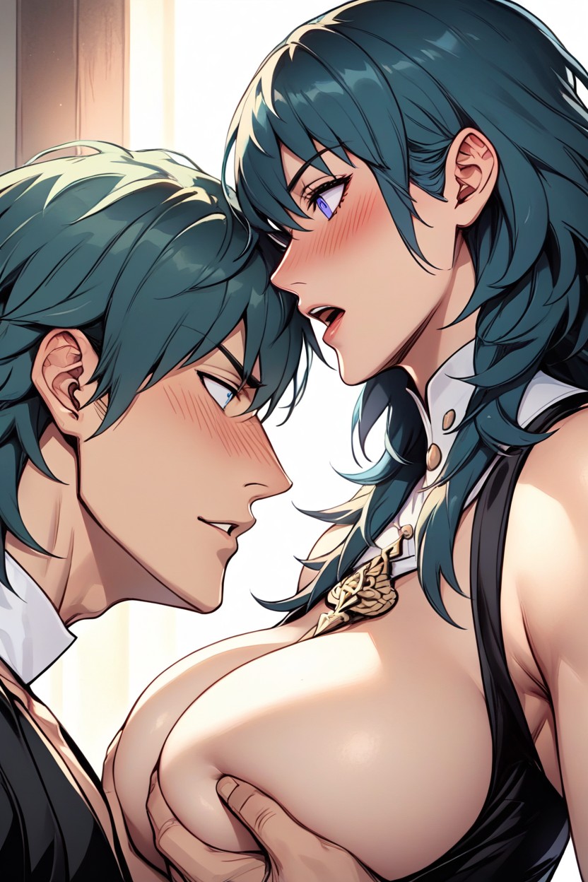 One Angle, Beautiful Breasts, Motorboating Hentai AI Porn