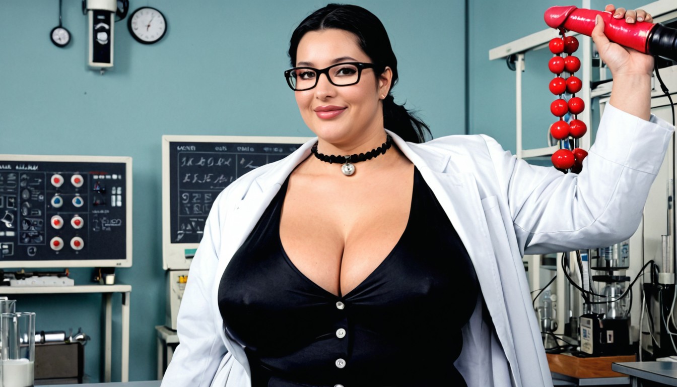 Hyperrealistic Details, Massive Colossal Machinery, Japanese Woman BBW AI Porn
