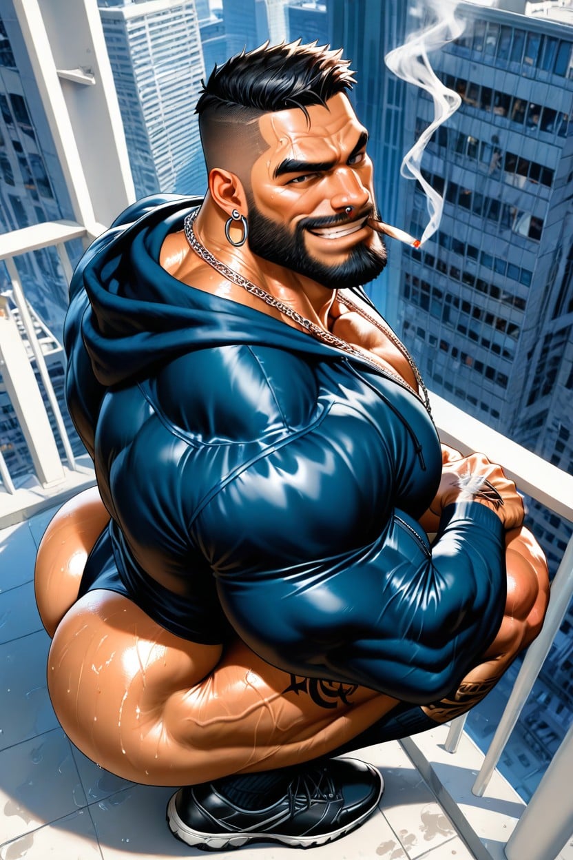 White, Monster Neck, Huge Veins AI Gay Porn
