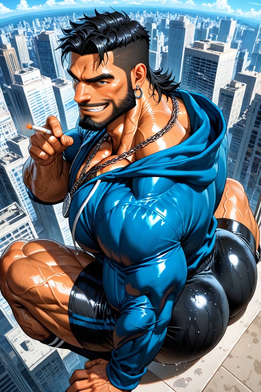 No Hair On Legs, Oversized Neck, Steel Rings Porno gay IA