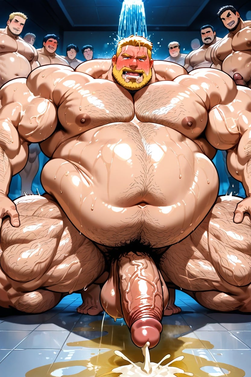 Extremely Hairy Body, Pissing Hard, Harem Porno IA Gay