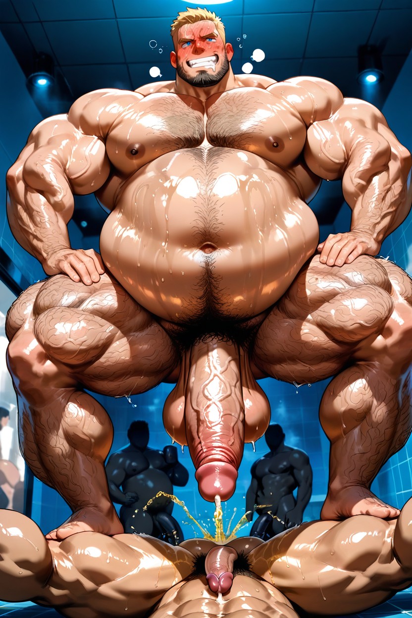 Extreme Hyper Pissing, Men Drinking Pee, Hyper Hairy Chubby Man Porno IA Gay