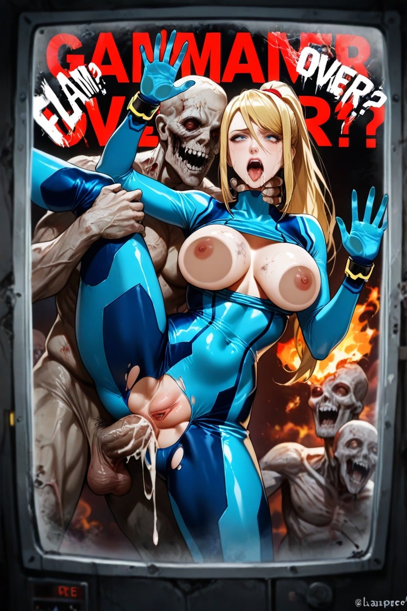Game Over, Detailed, Zombie Alien Fuck Her Hentai AI Porn