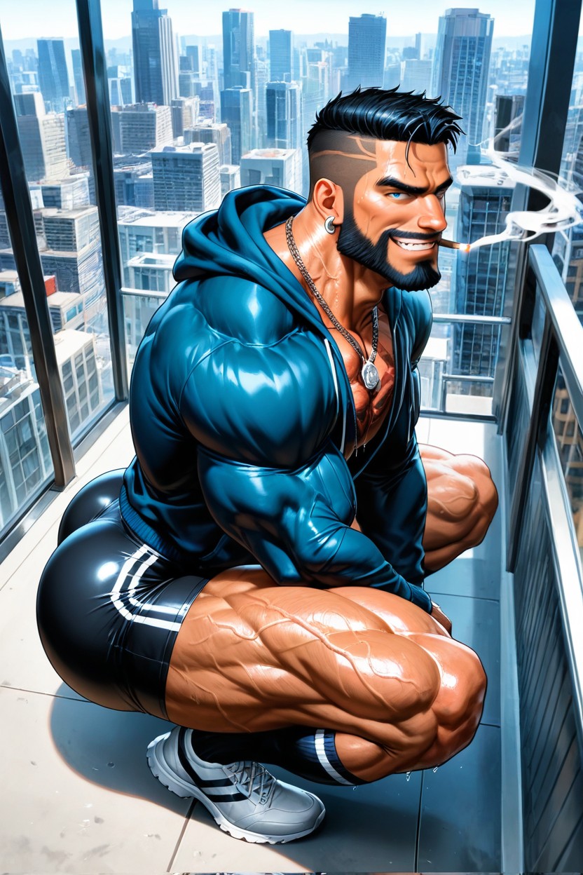 De Arriba A Abajo, Vascular Muscles, Wide Back Porno gay IA