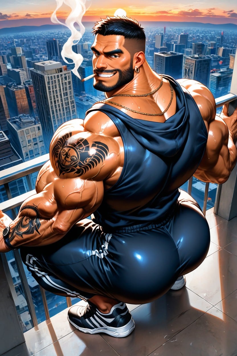 Balcon, Handsome, Huge Calves Porno IA Gay