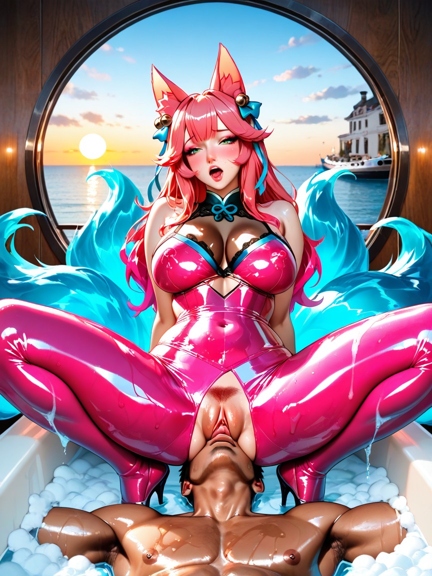 Across Man’s Nose, Face Sitting, Wide Angle Hentai AI Porn