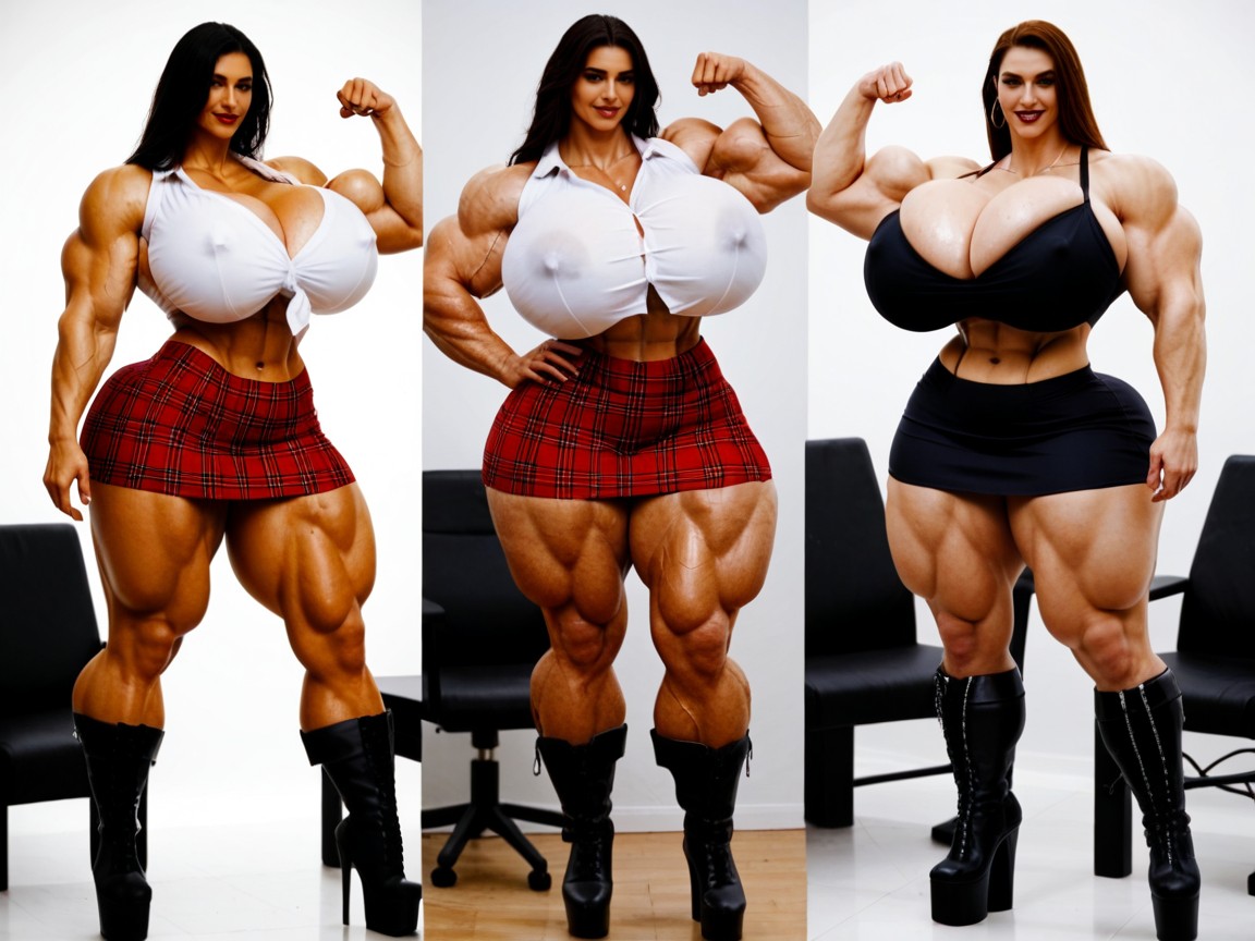 Super Wide Hips, Office, Smug Expression AI Porn