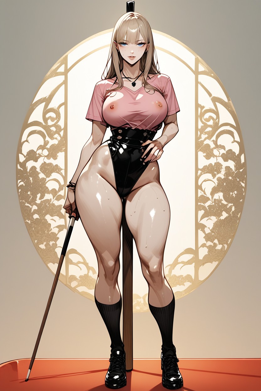 Excellent Prices, Hot Pink Thigh-high Socks, 18+ AI Porn