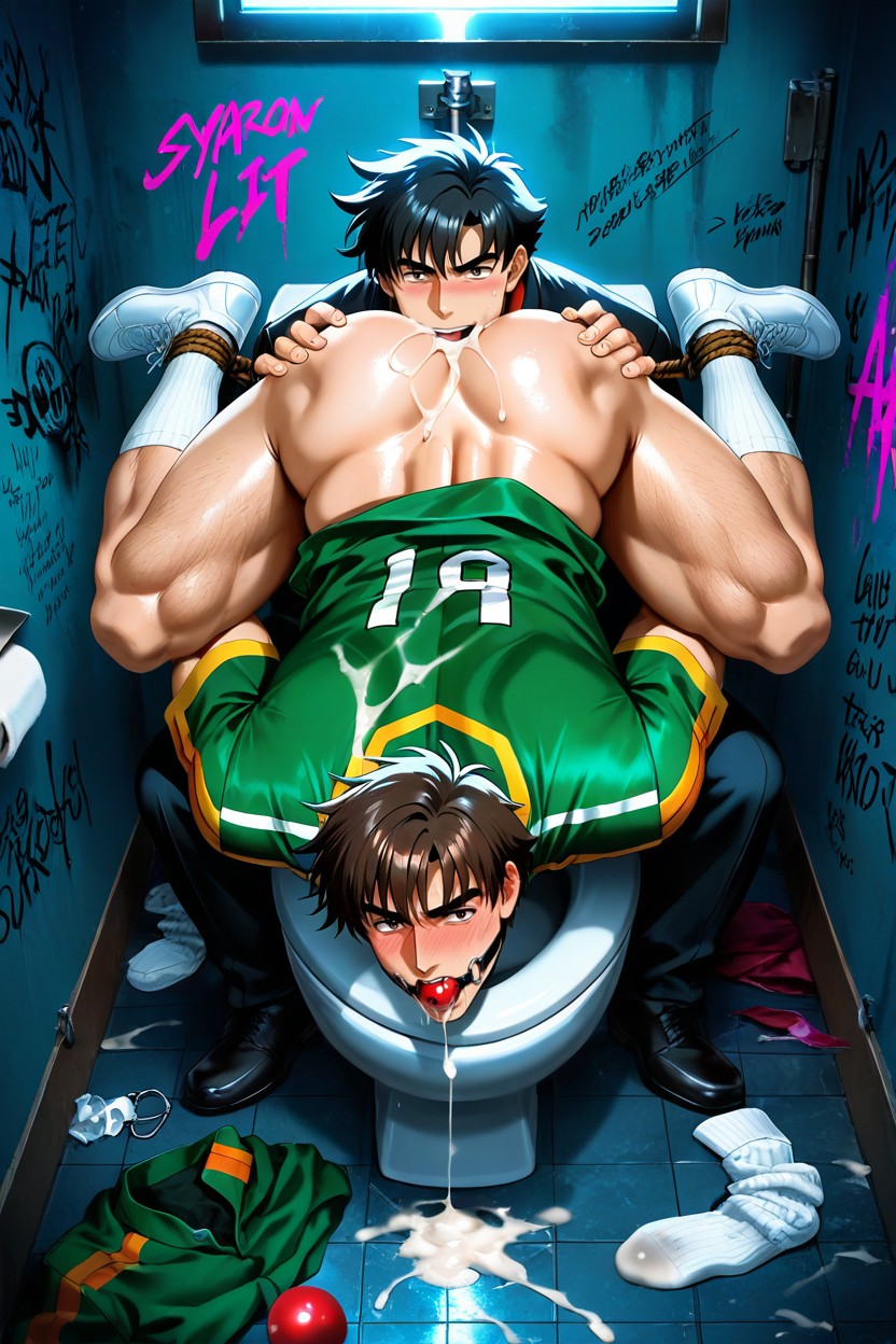 Cinematic Lighting, Hands Tied Behind Back, Nighttime AI Gay Porn