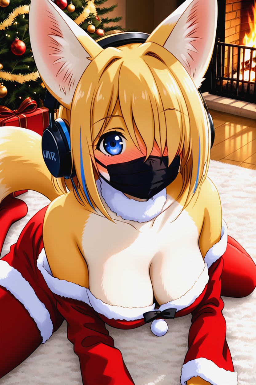 Allongé Sur Le Ventre, No Sweater, 18+ Porno IA Furry