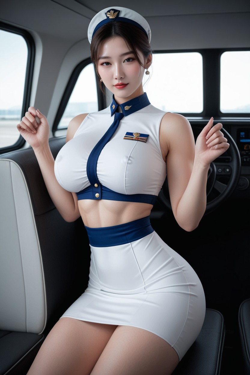 Guided Breast Grab, Looking At Viewer, Breast Pull Asian AI Porn