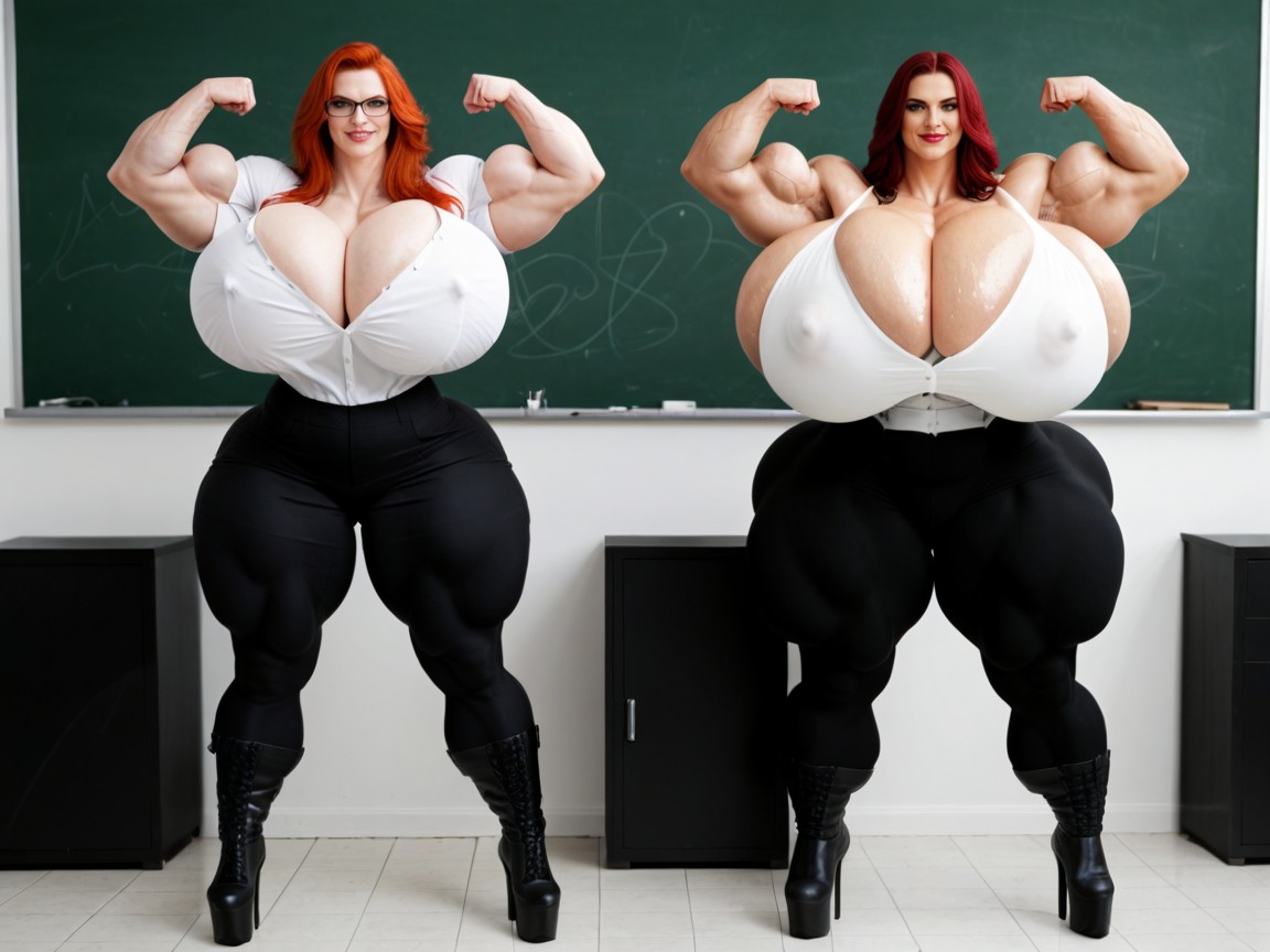 Extremely Bottom Heavy, Breasts Expansion, Ass Bigger Than Torso AI Porn