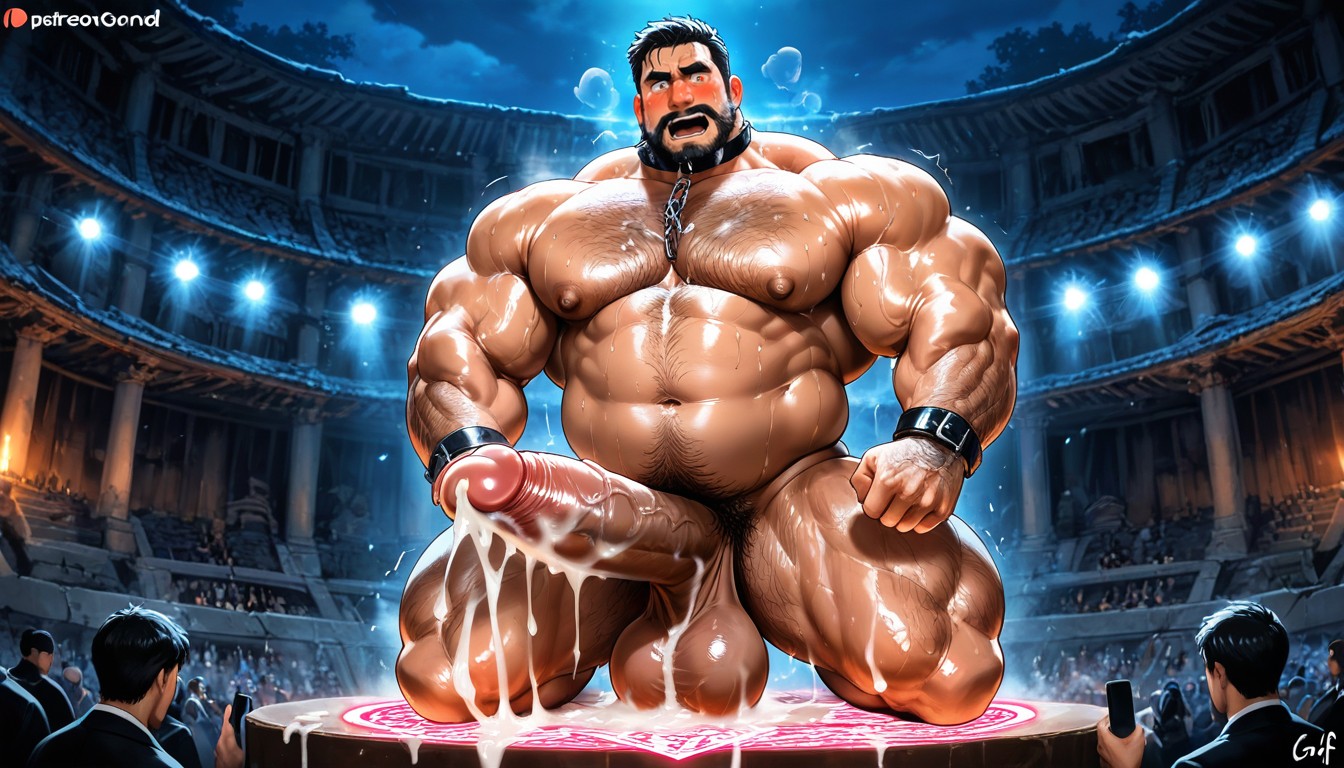 Manly Face, Indoor, Swollen Balls AI Gay Porn