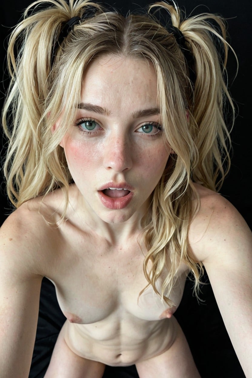 Round Natural Chested, Blushing, Blushing AI Porn