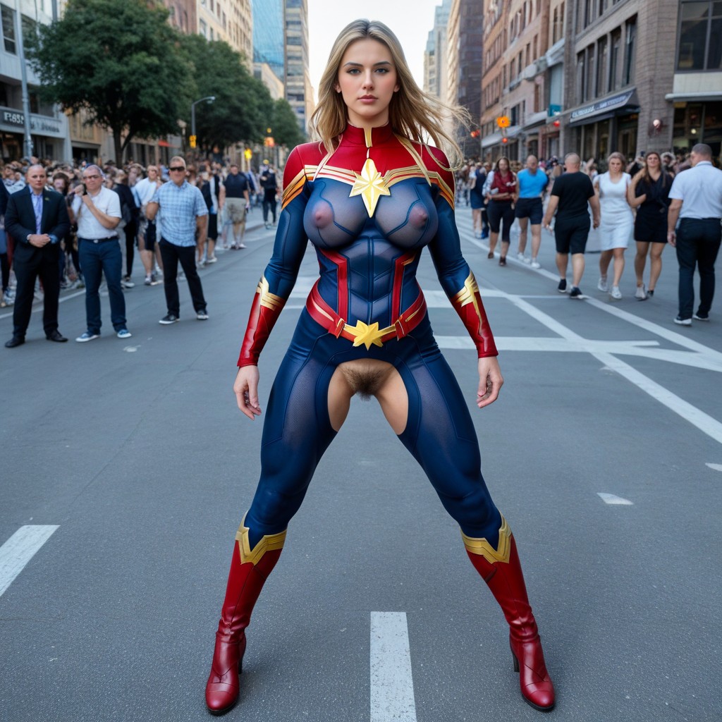 Vinyl Costume So Clear That Pubic Hair Is Visible, Krista Lense, Bangs AI Porn