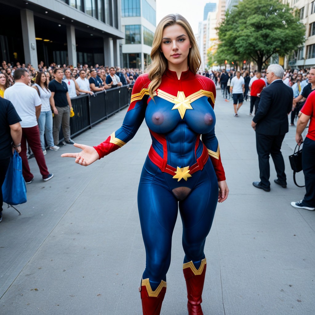 Full Body, Virgin, Transparent Vinyl With A See-through Crotch Area To Show Very Thick Pubic Hair AI Porn