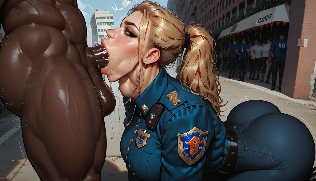 Huge Throat Bulge, Blue Pants, Bounce Line Hentai AI Porn