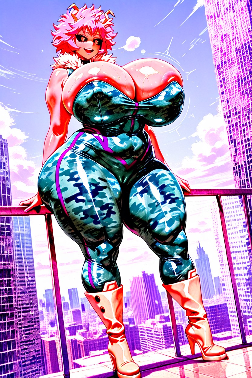 Side View, Voluptuous, Extremely Large Ass AI Porn