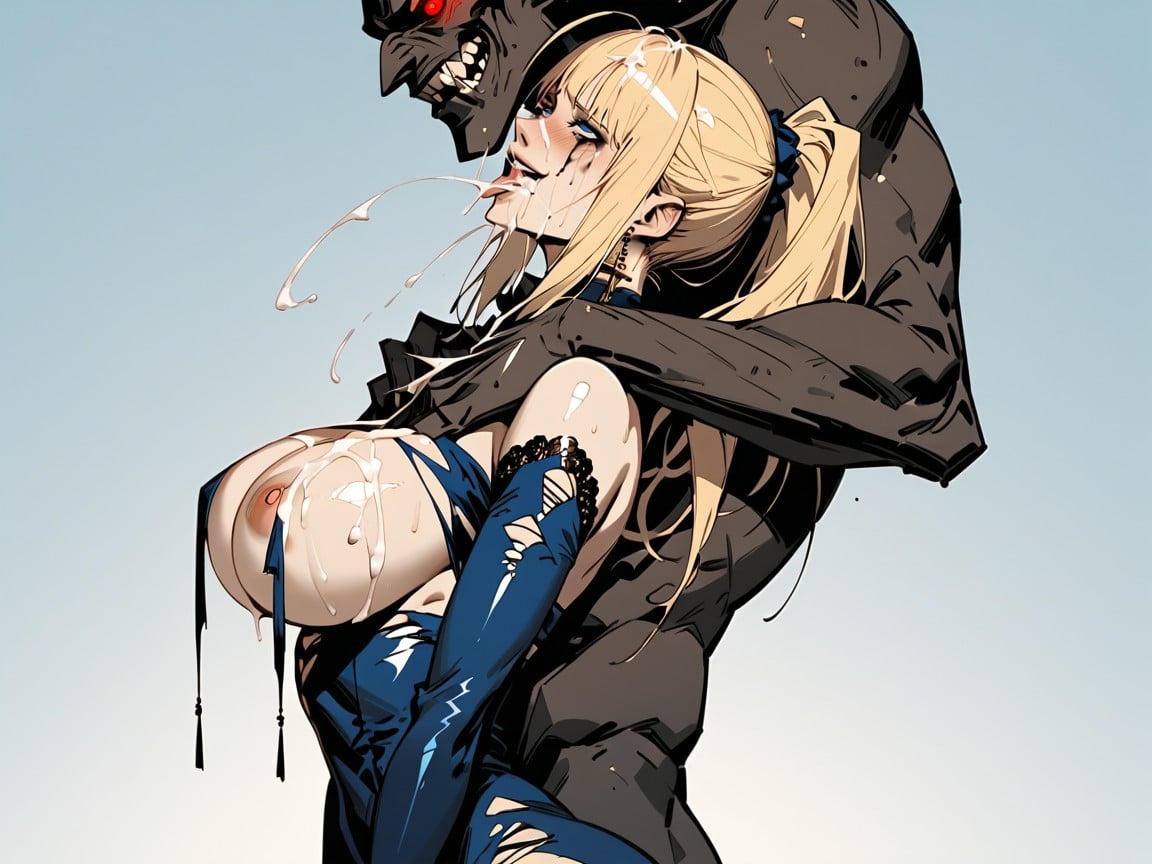 Horny, Cum Dripping, And Groping Boobs Hentai AI Porn