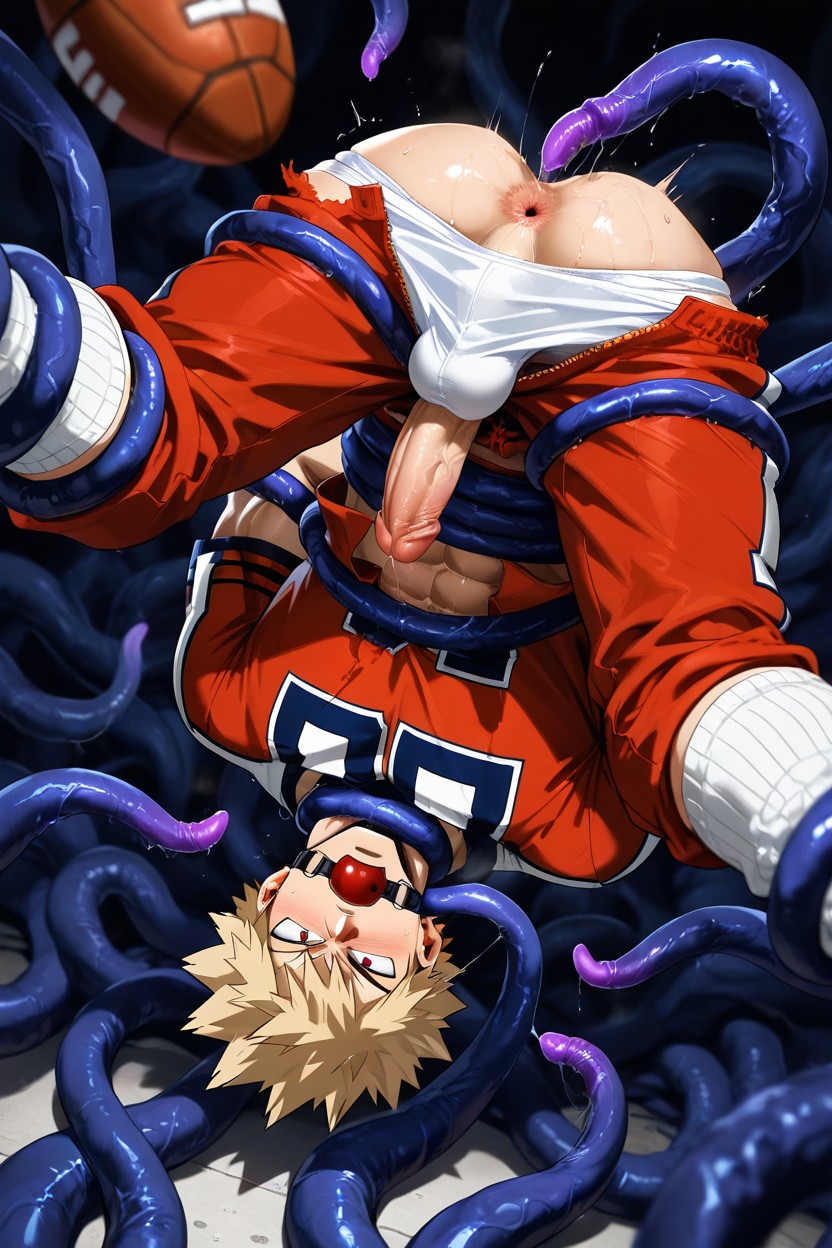 Rough Fuck, Both Hands Restrained, Moody Atmosphere AI Gay Porn
