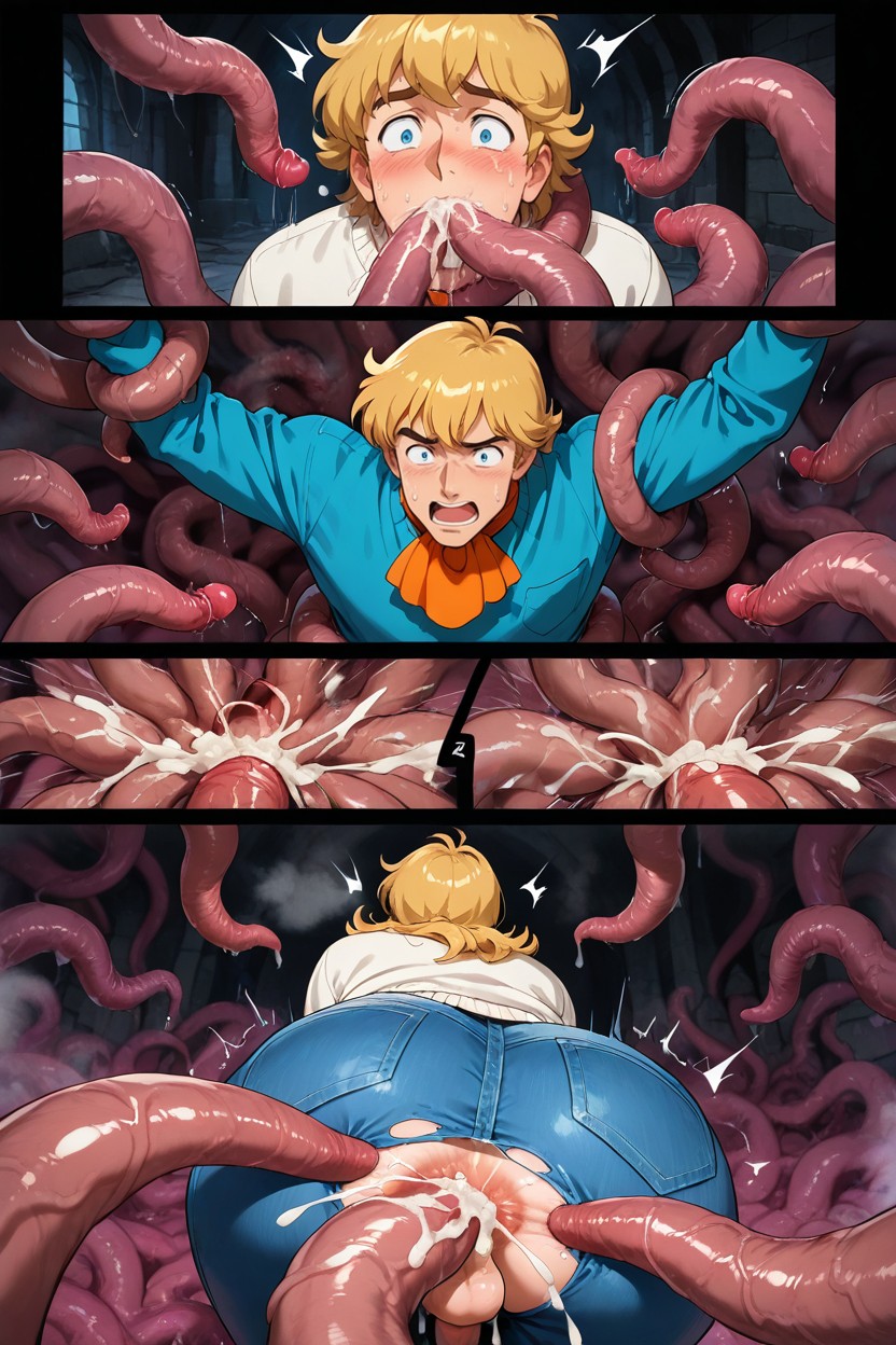 Stretched Anus, Detailed Face, Deep Penetration AI Gay Porn