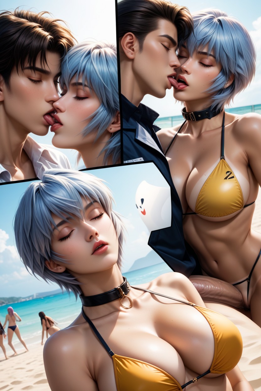 Ass Fuck, Collar (restraints), Pubic Hair Hentai AI Porn