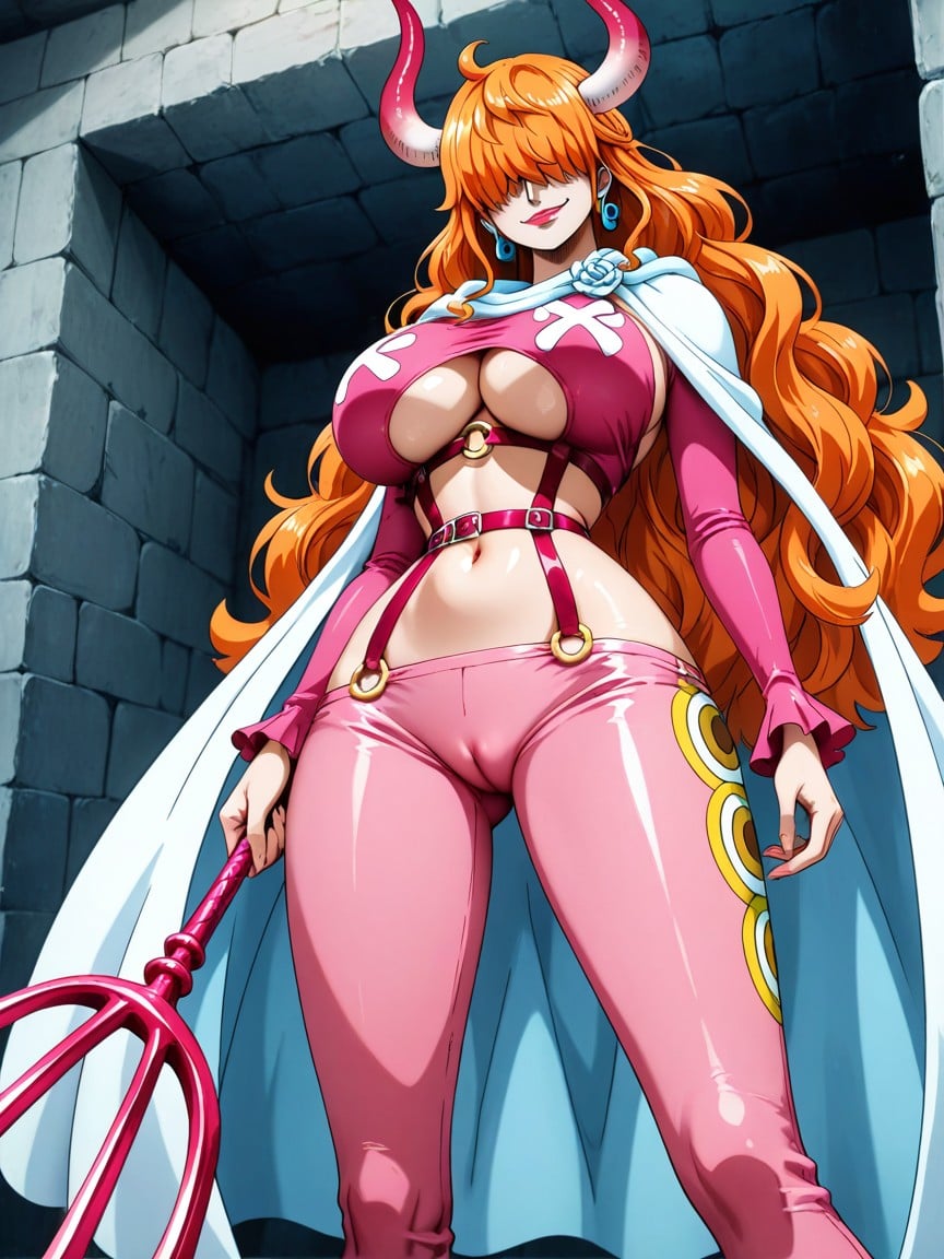 Tall, Cone-shaped Pink Horns, Normalsd Hentai AI Porn