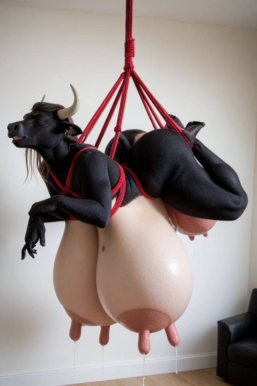 Bovine Cowanthro, Nipplefuck, Perfect Rounded Boobs AI Porn
