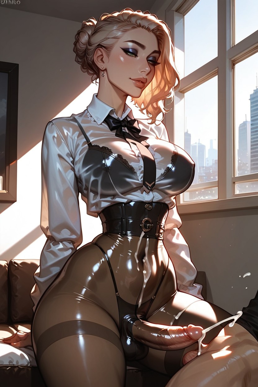 Eyeshadow, Beautiful Face, Standing In Empty Condo Porno IA transsexuelle