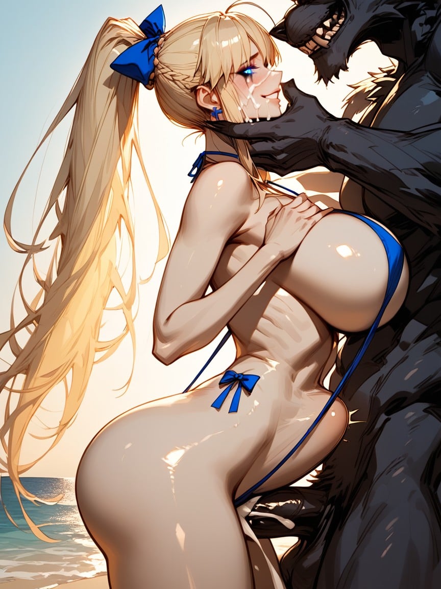 Bounce Lines, Snatched Waist, Beautiful Face Hentai AI Porn