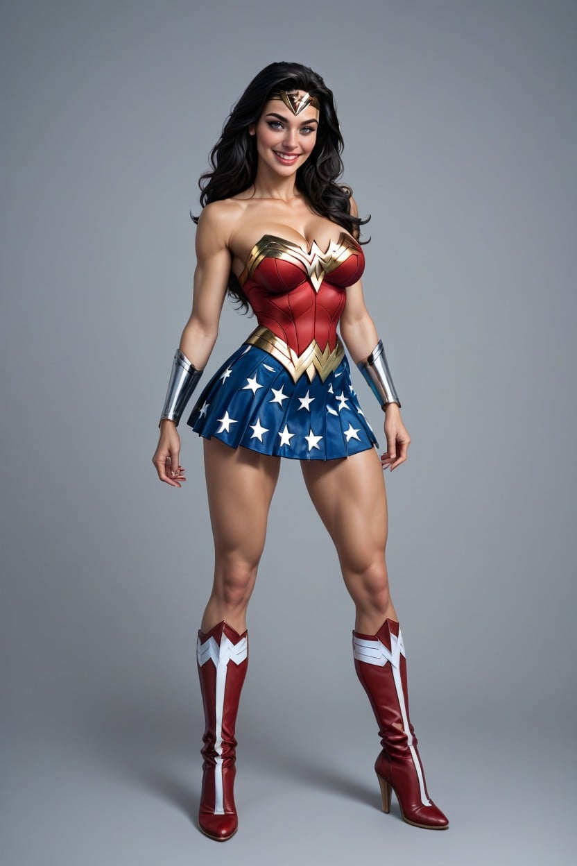 Wonder Woman Tiara, Highly Detailed, Side Boob Hentai AI Porn