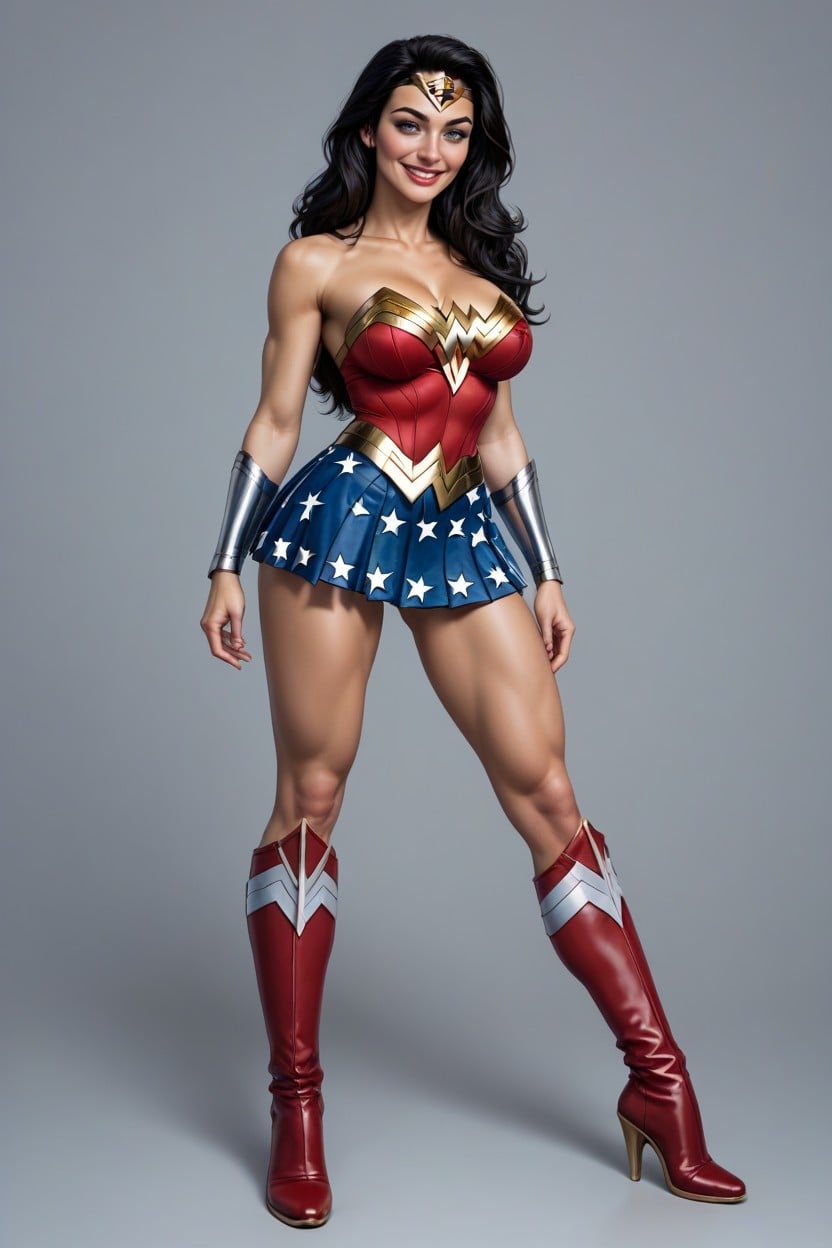 Long Legs, Arms Down, Wonder Woman Costume Hentai AI Porn