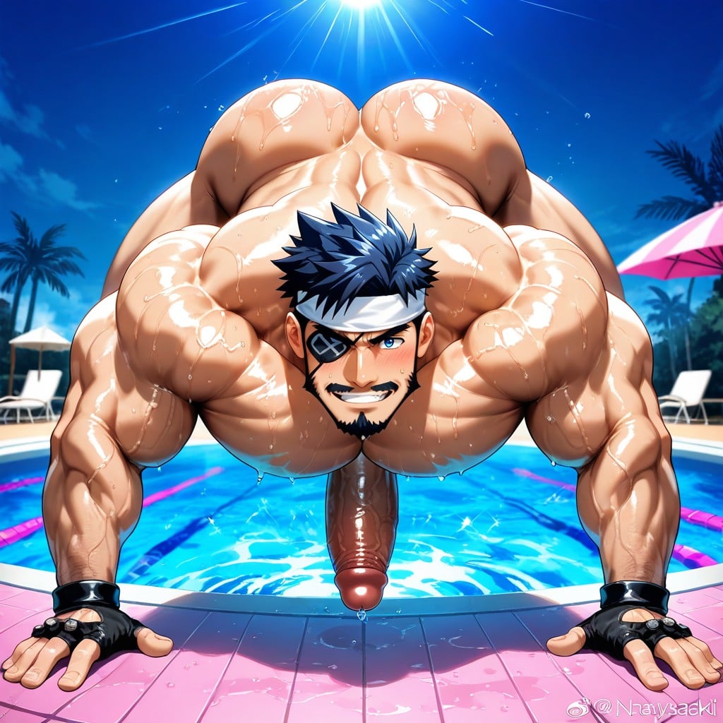 Black Hair, Black Arm Bands, Looking At Viewer AI Gay Porn