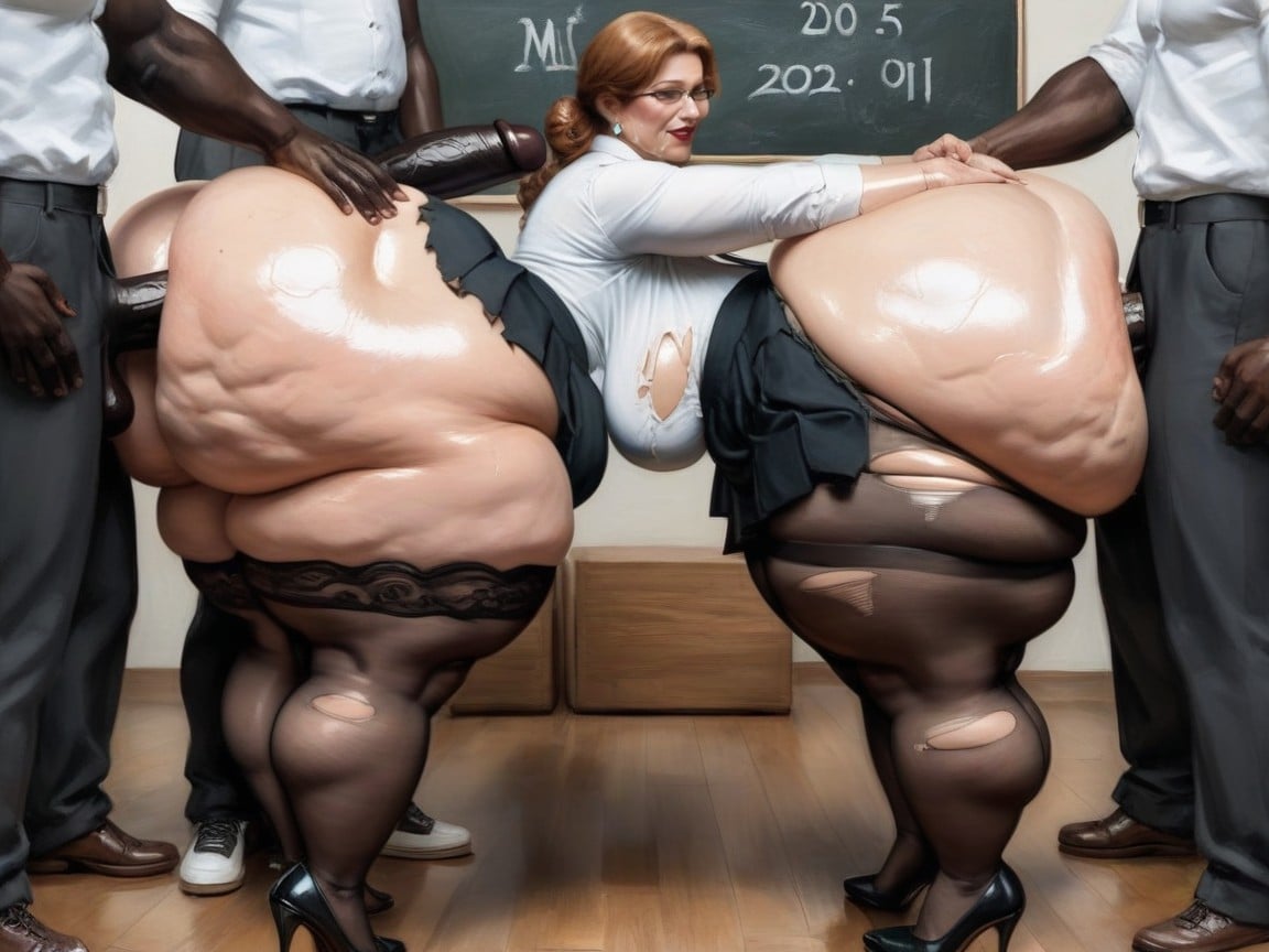 Gigantic Ass, Arched Back, Hands On Ass AI Porn