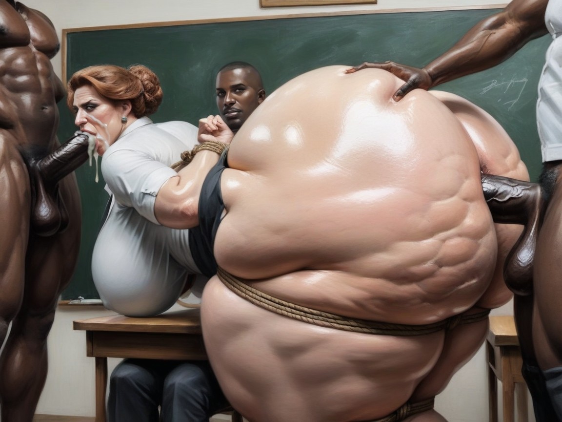 Classroom, Teacher, Leggings AI Porn