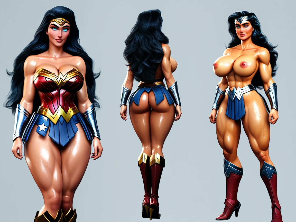Wonderwoman From Dc Comic, Raised Eyebrows, Brainwashed Hentai AI Porn