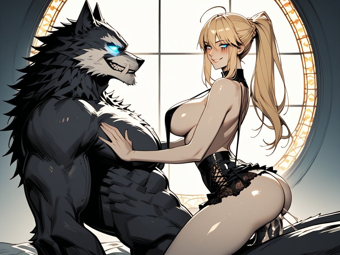 Perfect Figure, Massive Ass, Navel Exposed Hentai AI Porn