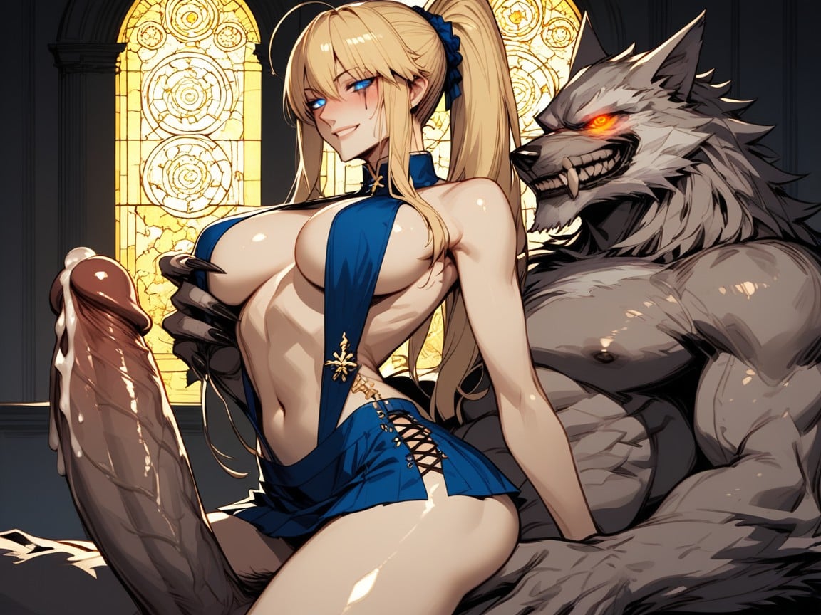 Horny, Glowing Eyes, Perfect Figure Hentai AI Porn