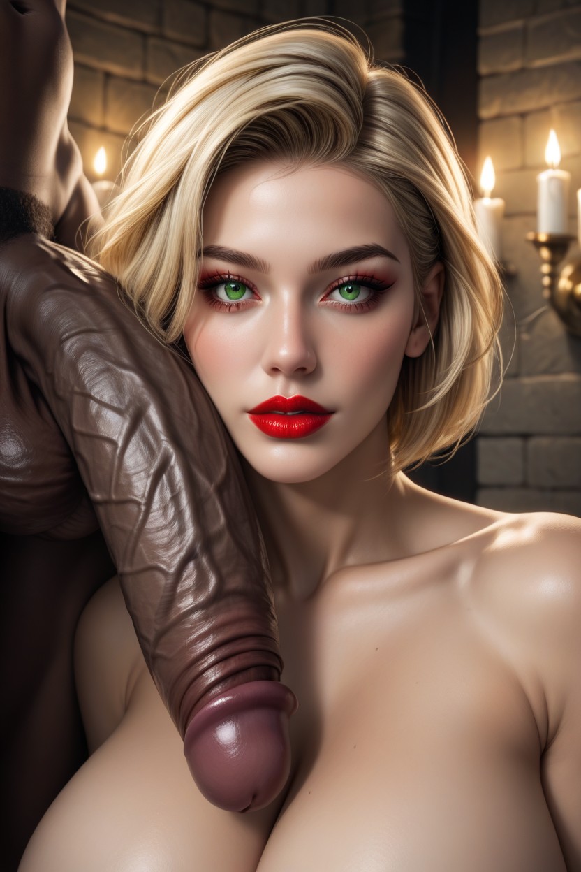 Interracial Only, Close Up, Black Man In View Hentai AI Porn