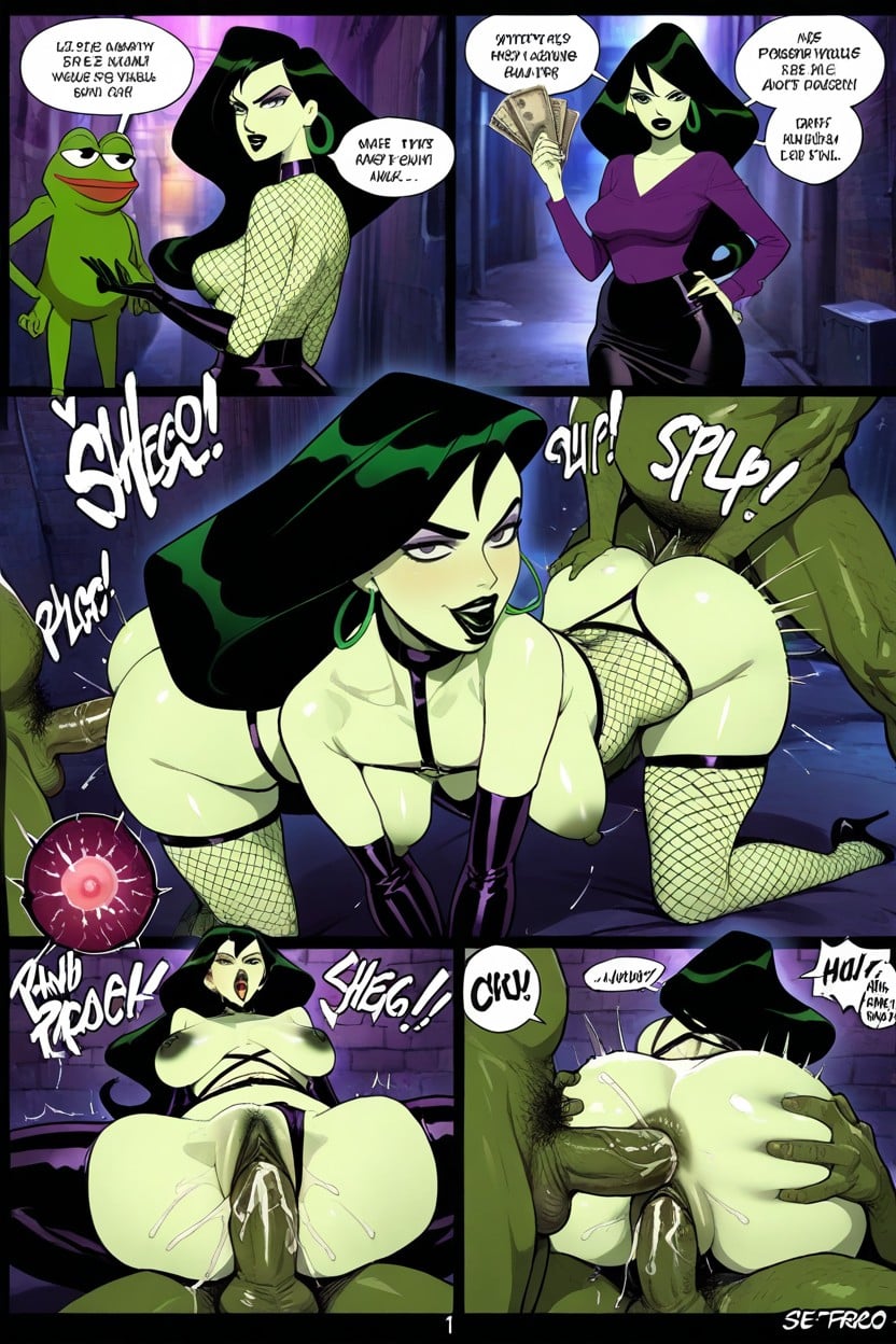 Prostitute Fishnet Outfit, Dc Comics Style, Comic Scenario AI Porn